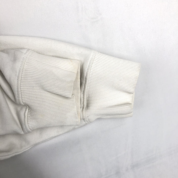Stussy sweatshirt pullover hoodie, men's size M polyester white type Vintage Second Hand