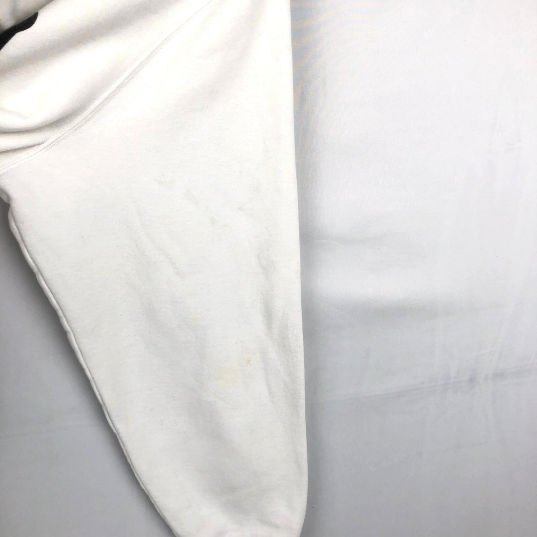 Stussy sweatshirt pullover hoodie, men's size M polyester white type Vintage Second Hand