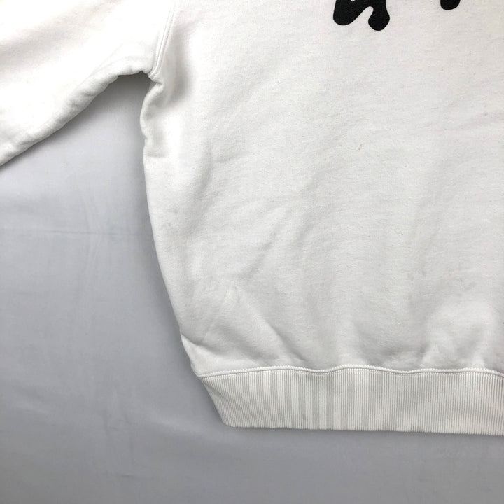 Stussy sweatshirt pullover hoodie, men's size M polyester white type Vintage Second Hand