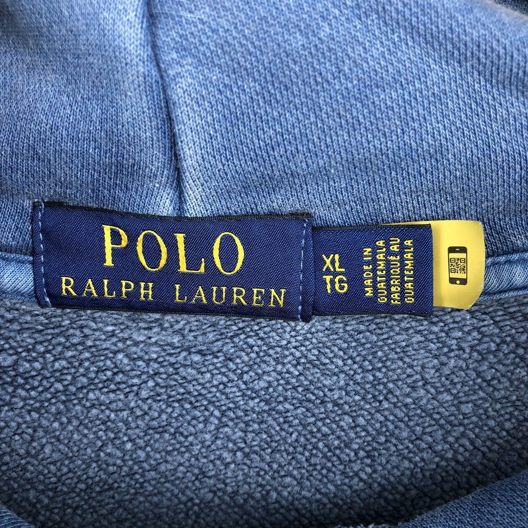 Ralph Lauren POLO RALPH LAUREN Sweatshirt Pullover Hoodie Men's XL cotton blue type Vintage Second Hand
