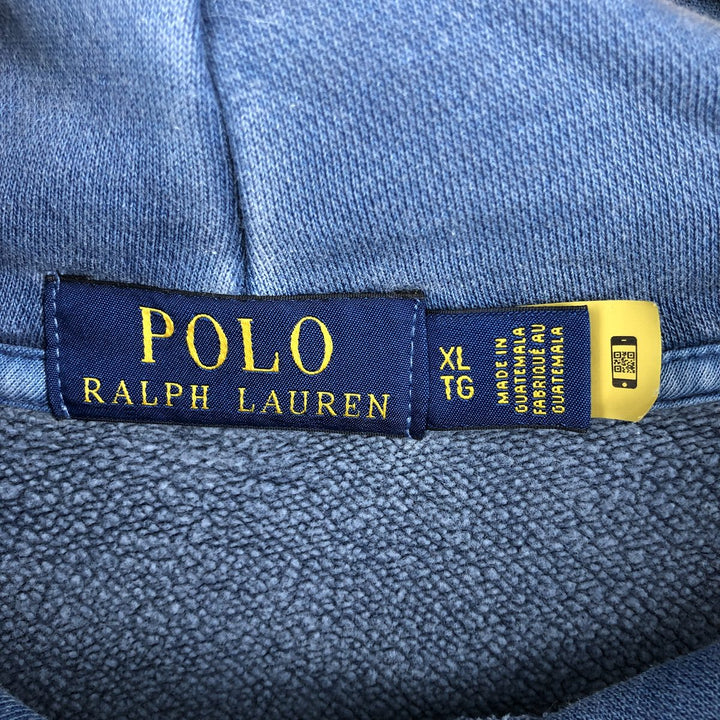 Ralph Lauren POLO RALPH LAUREN Sweatshirt Pullover Hoodie Men's XL cotton blue type Vintage Second Hand
