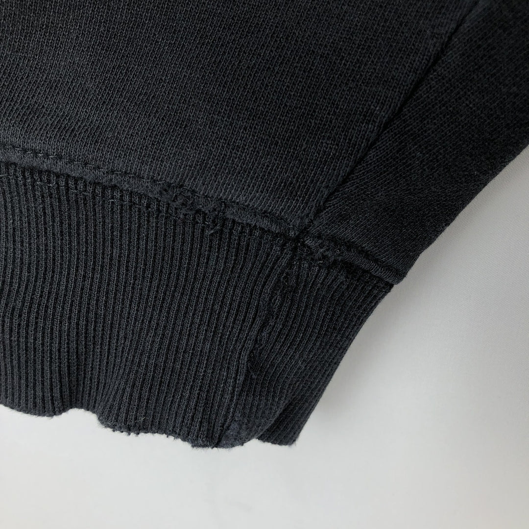 STUSSY sweatshirt pullover hoodie, men's size L cotton black type Vintage Second Hand