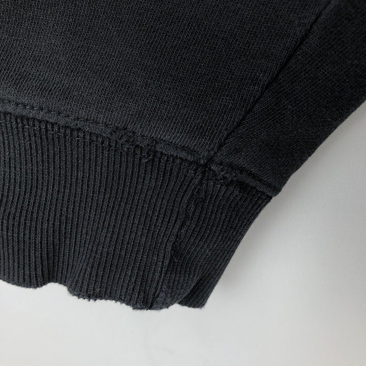 STUSSY sweatshirt pullover hoodie, men's size L cotton black type Vintage Second Hand