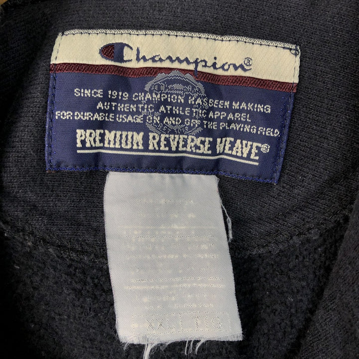 Champion PREMIUM REVERSE WEAVE Sweat Pullover Hoodie (Men's XXL equivalent) unclear black type Vintage Second Hand