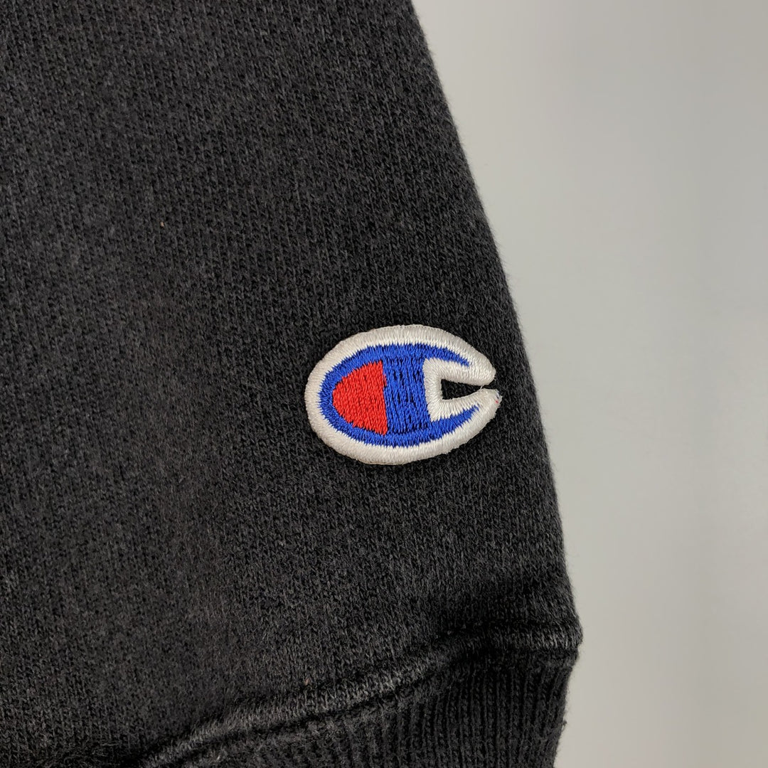 Champion PREMIUM REVERSE WEAVE Sweat Pullover Hoodie (Men's XXL equivalent) unclear black type Vintage Second Hand