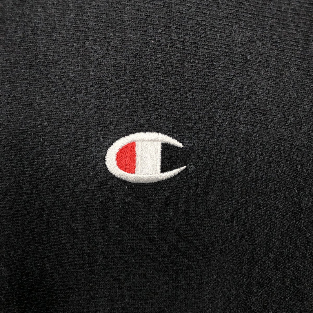 Champion REVERSE WEAVE Reverse Weave Sweat Pullover Hoodie Men's L size cotton black type Vintage Second Hand
