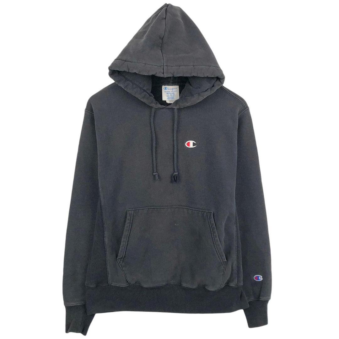 Champion REVERSE WEAVE Reverse Weave Sweat Pullover Hoodie Men's M cotton black type Vintage Second Hand