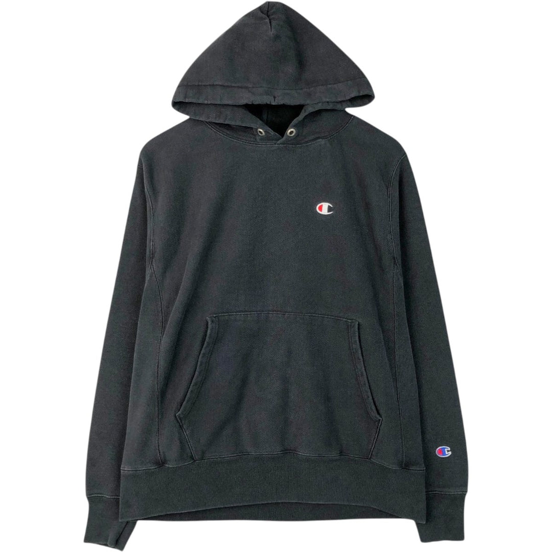 Champion REVERSE WEAVE Reverse Weave Sweat Pullover Hoodie Men's M cotton black type Vintage Second Hand