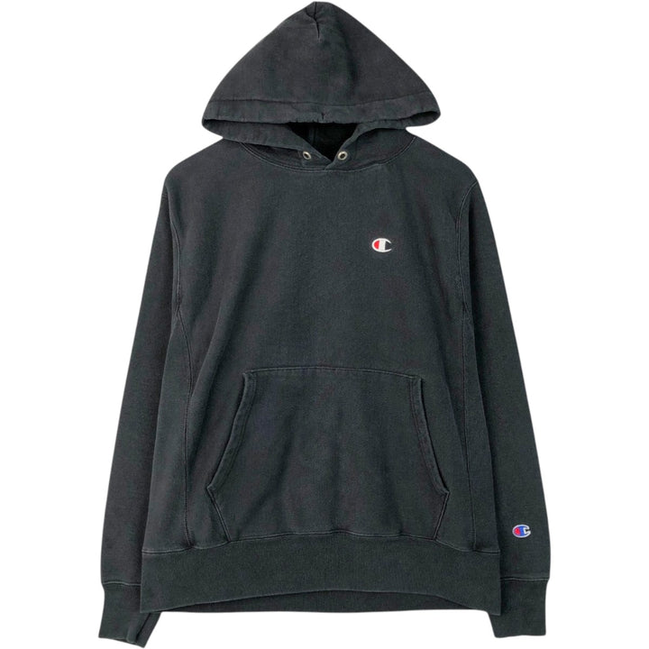 Champion REVERSE WEAVE Reverse Weave Sweat Pullover Hoodie Men's M cotton black type Vintage Second Hand