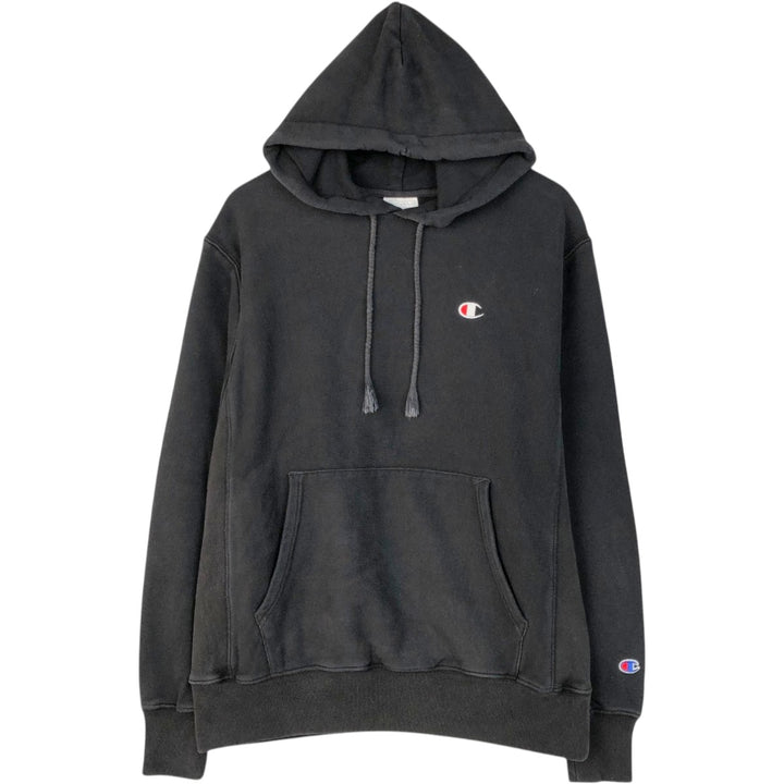 Champion REVERSE WEAVE Reverse Weave Sweat Pullover Hoodie Men's L size unclear black type Vintage Second Hand