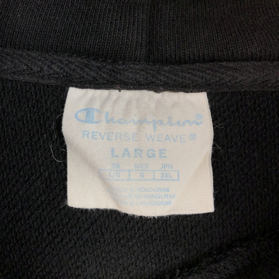 Champion REVERSE WEAVE Reverse Weave Sweat Pullover Hoodie Men's L size unclear black type Vintage Second Hand