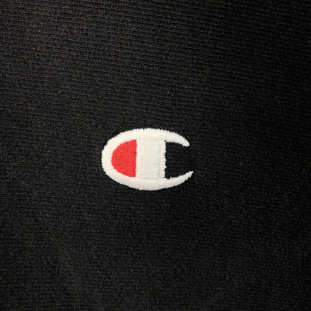 Champion REVERSE WEAVE Reverse Weave Sweat Pullover Hoodie Men's L size cotton black type Vintage Second Hand