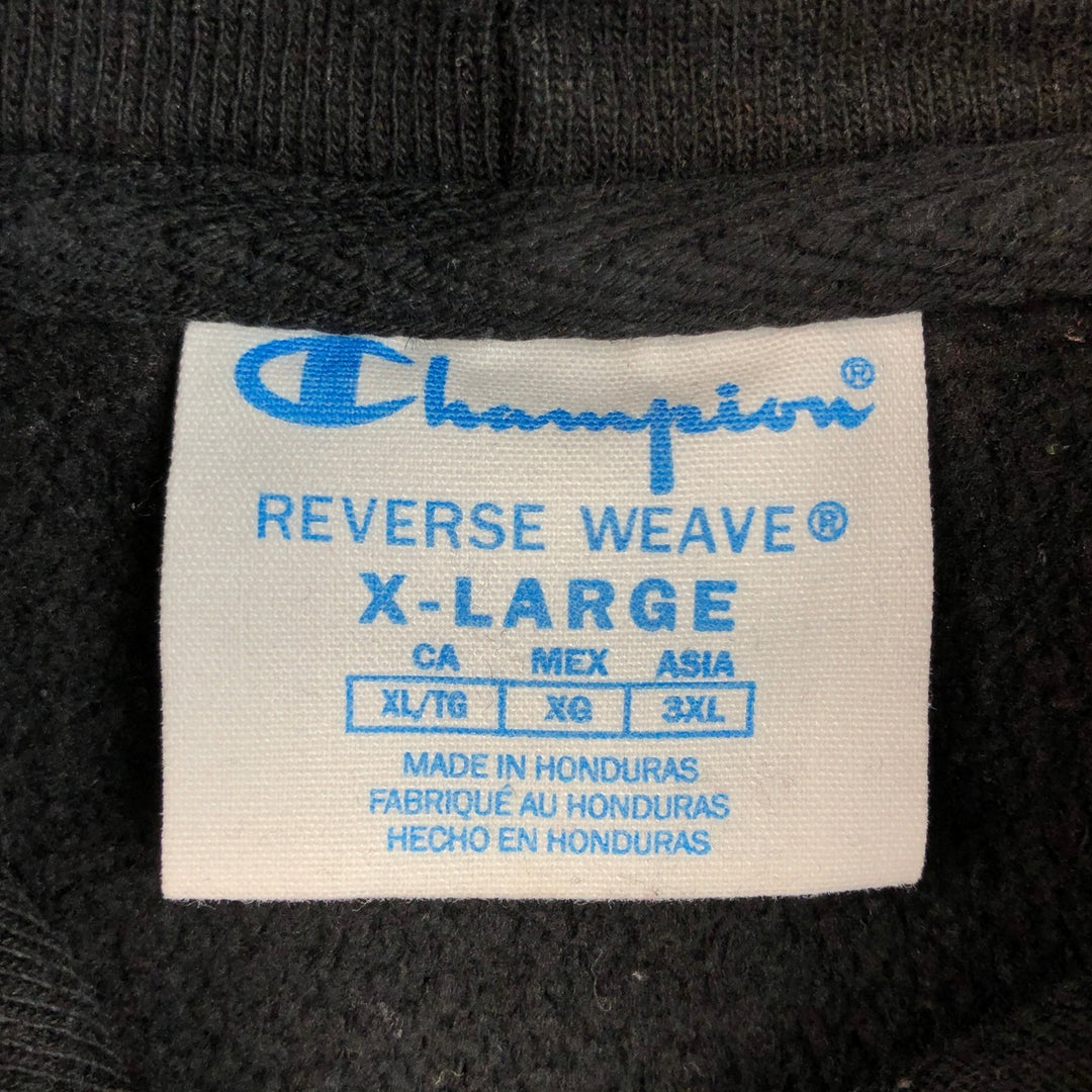 Champion Sweatshirt Pullover Hoodie Men's XL cotton black type Vintage Second Hand