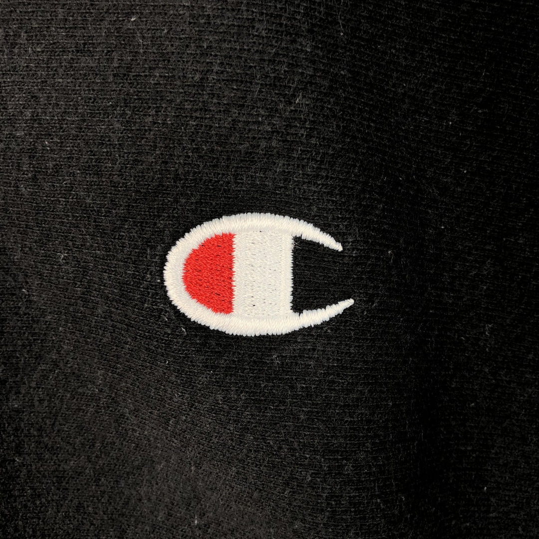 Champion Sweatshirt Pullover Hoodie Men's XL cotton black type Vintage Second Hand