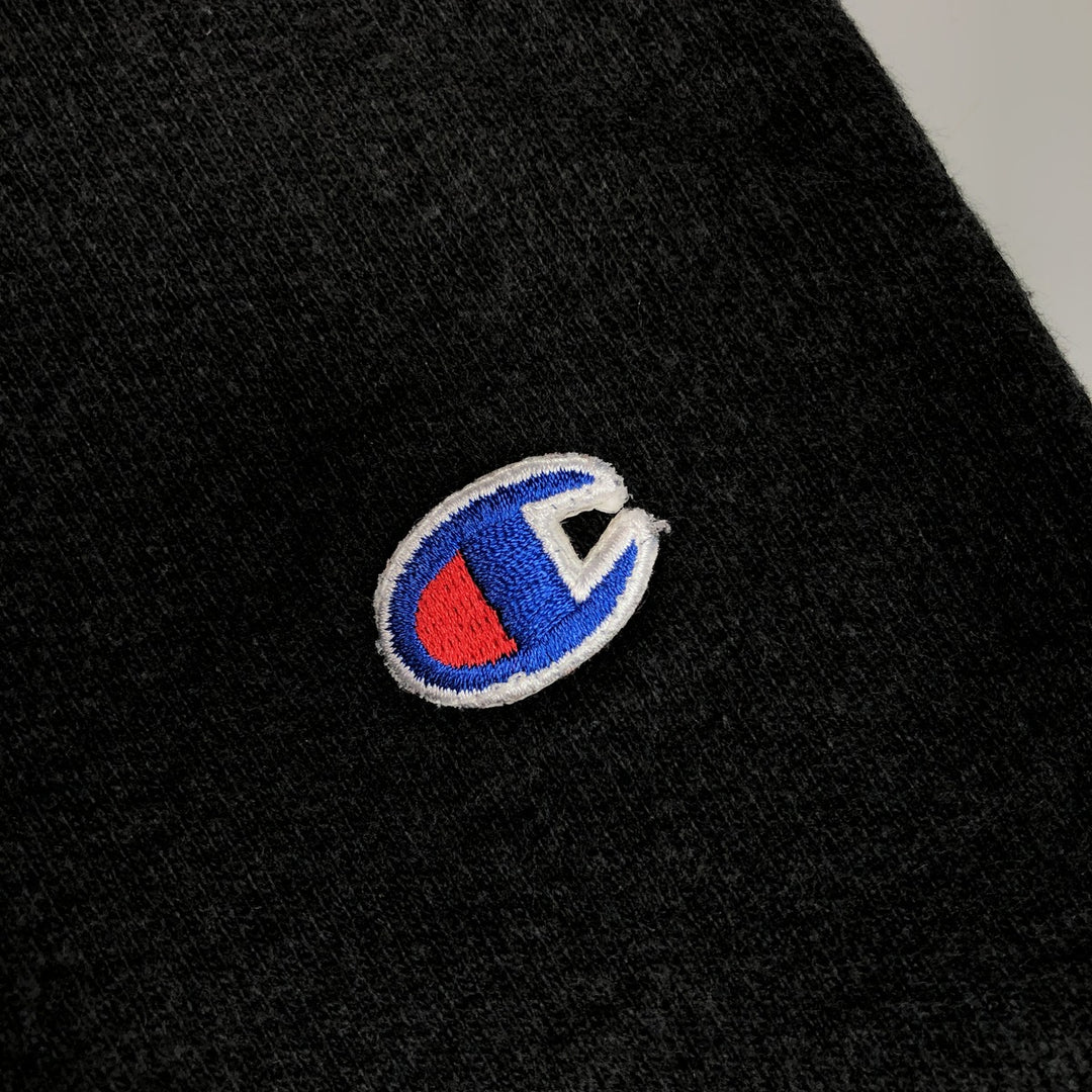 Champion Sweatshirt Pullover Hoodie Men's XL cotton black type Vintage Second Hand