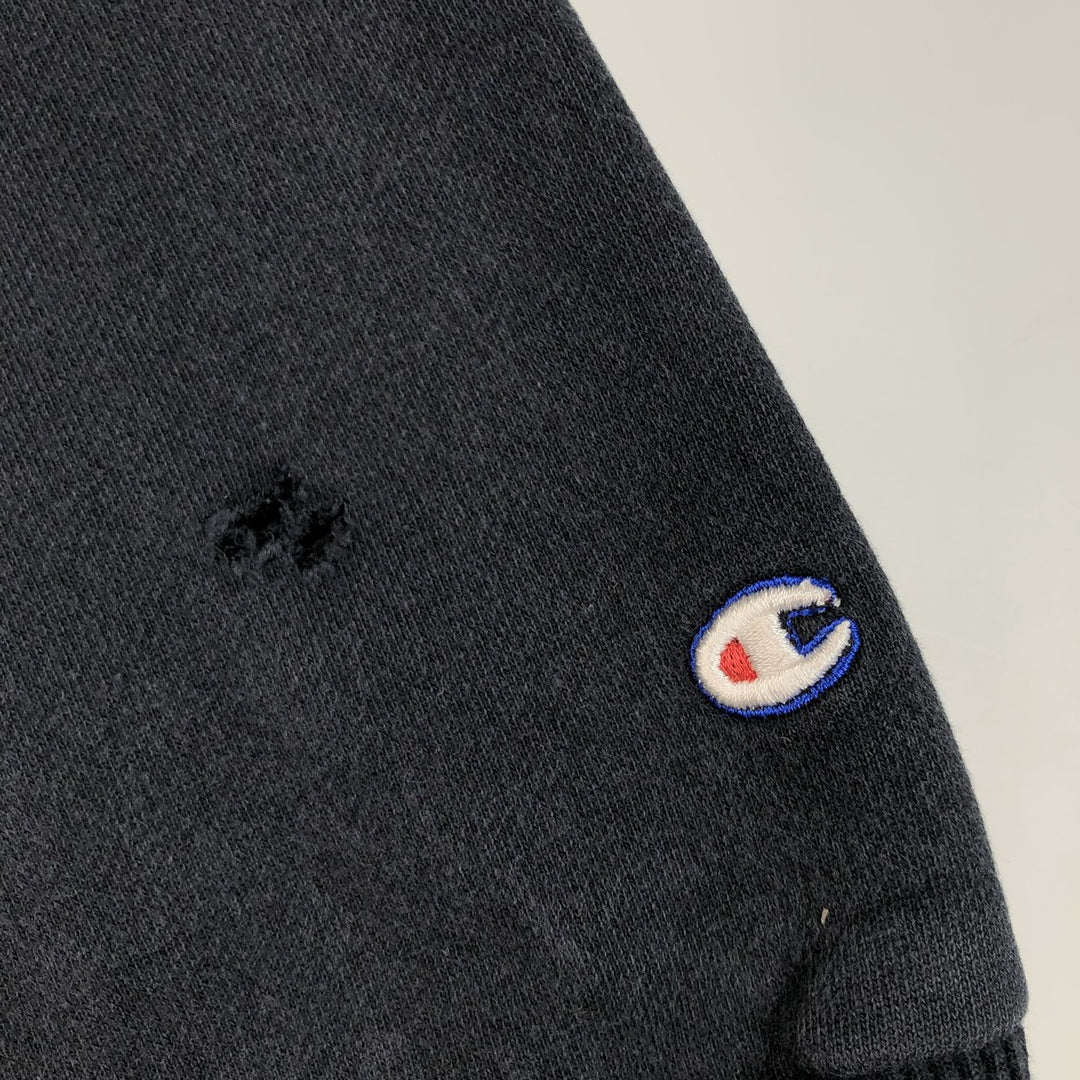 Champion Authentic Athletic Apparel Sweatshirt Pullover Hoodie, Men's XXL cotton navy blue type Vintage Second Hand