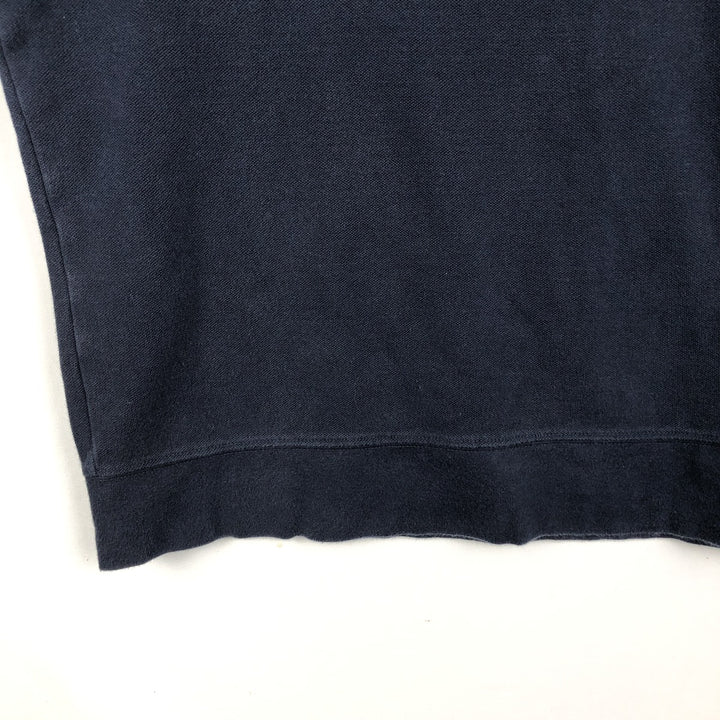 Brooks Brothers MICHIGAN University of Michigan College Piqué Half-Zip Sweatshirt (Men's XL equivalent) Pima Cotton navy blue type Vintage Second Hand