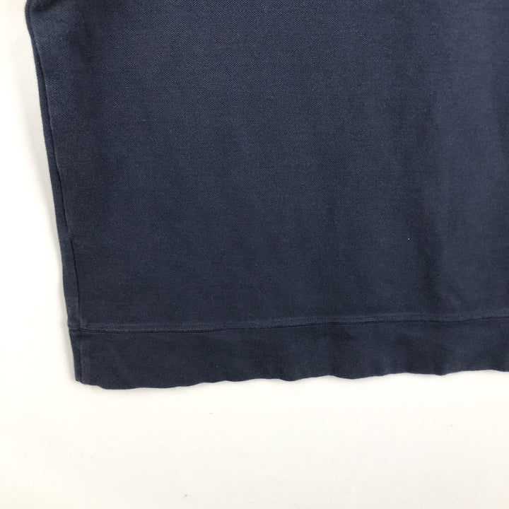 Brooks Brothers MICHIGAN University of Michigan College Piqué Half-Zip Sweatshirt (Men's XL equivalent) Pima Cotton navy blue type Vintage Second Hand