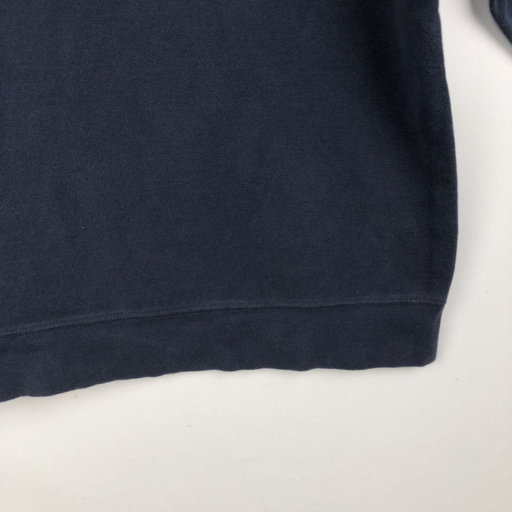 Brooks Brothers MICHIGAN University of Michigan College Piqué Half-Zip Sweatshirt (Men's XL equivalent) Pima Cotton navy blue type Vintage Second Hand