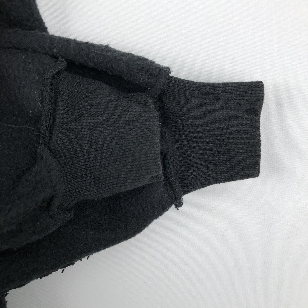 Vintage 80s-90'S Jerzees Half-Zip Sweatshirt, Made in USA, Men's XL cotton black type Vintage Second Hand
