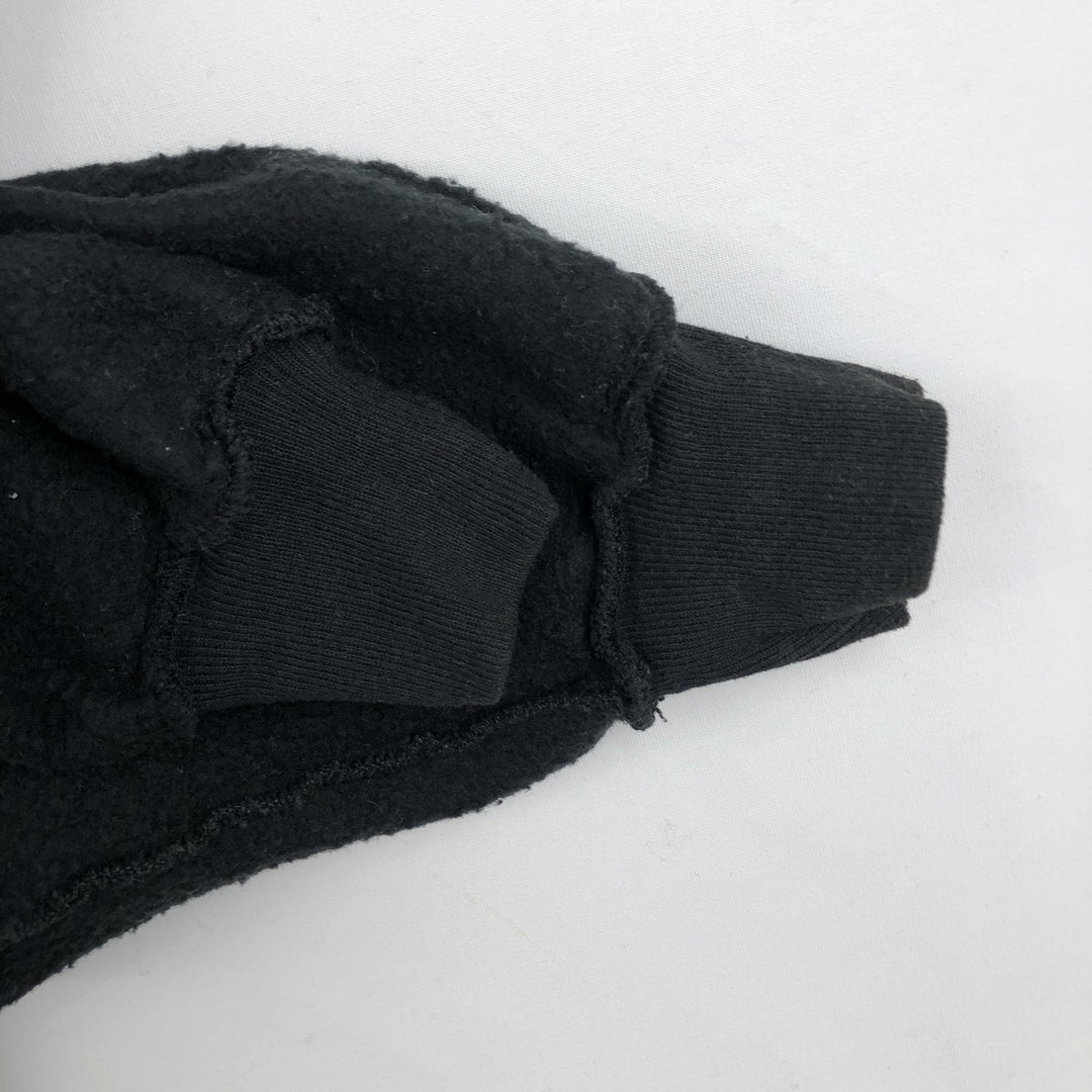 Vintage 80s-90'S Jerzees Half-Zip Sweatshirt, Made in USA, Men's XL cotton black type Vintage Second Hand