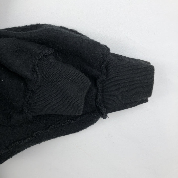 Vintage 80s-90'S Jerzees Half-Zip Sweatshirt, Made in USA, Men's XL cotton black type Vintage Second Hand