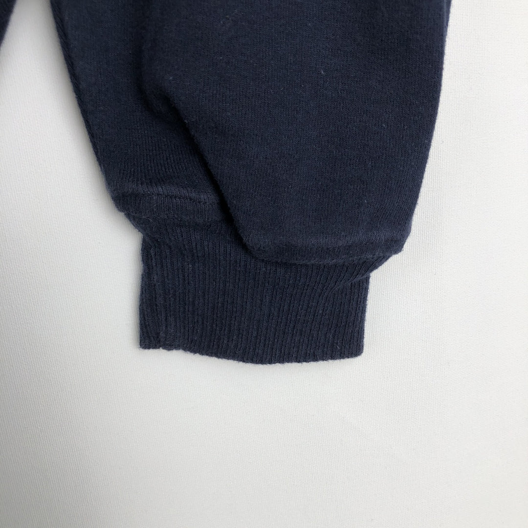 Ralph Lauren CHAPS Half-Zip Sweatshirt (Men's Size L) cotton navy blue type Vintage Second Hand