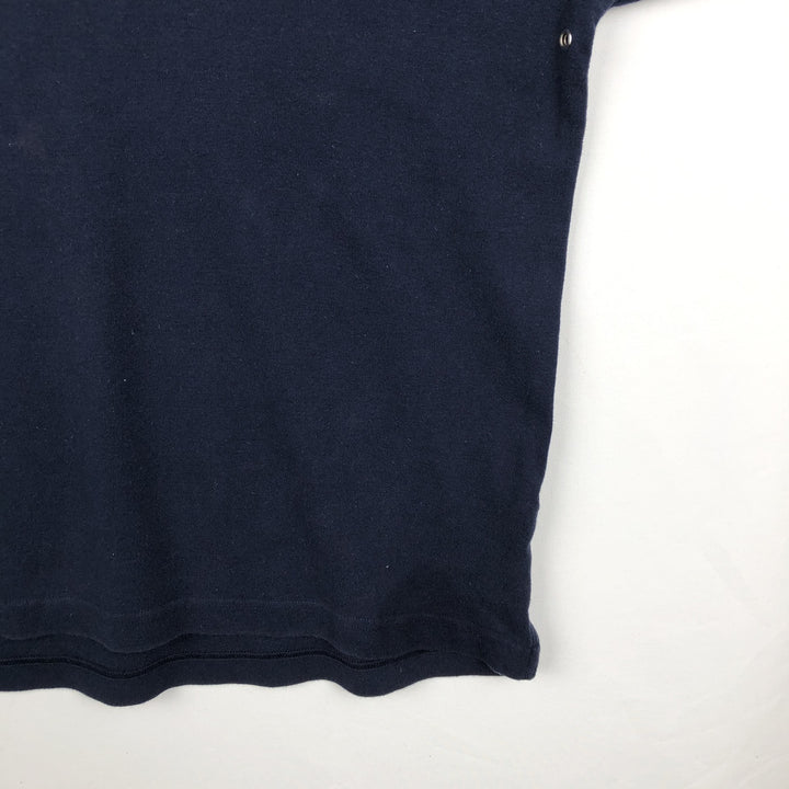 Ralph Lauren CHAPS Half-Zip Sweatshirt (Men's Size L) cotton navy blue type Vintage Second Hand