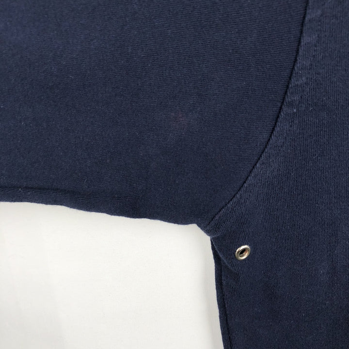 Ralph Lauren CHAPS Half-Zip Sweatshirt (Men's Size L) cotton navy blue type Vintage Second Hand