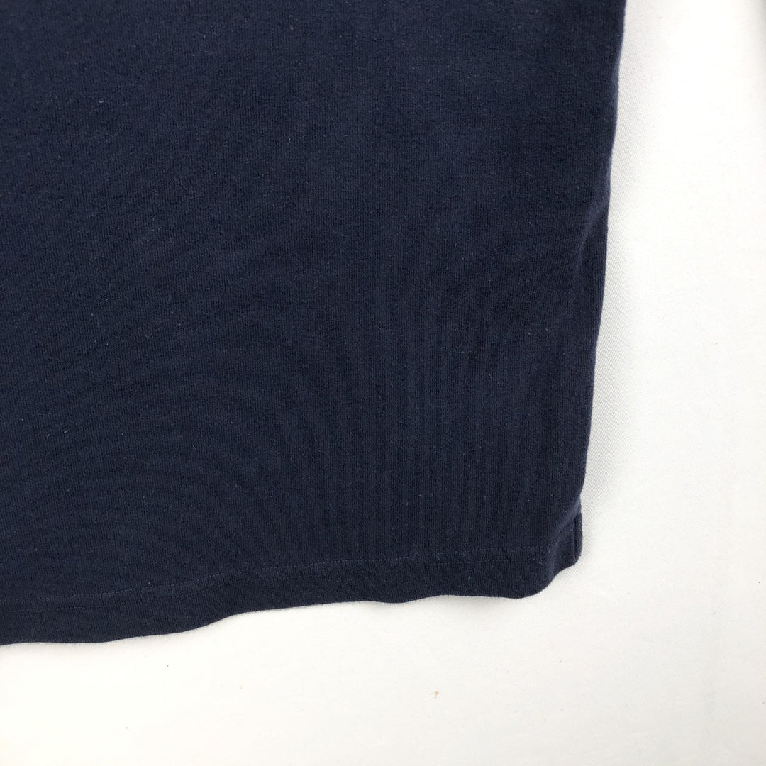 Ralph Lauren CHAPS Half-Zip Sweatshirt (Men's Size L) cotton navy blue type Vintage Second Hand