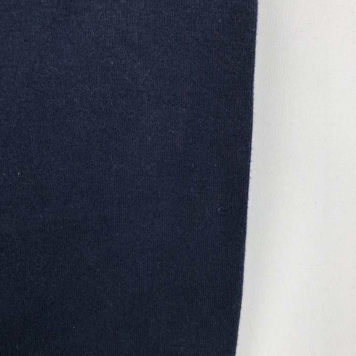 Ralph Lauren CHAPS Half-Zip Sweatshirt (Men's Size L) cotton navy blue type Vintage Second Hand