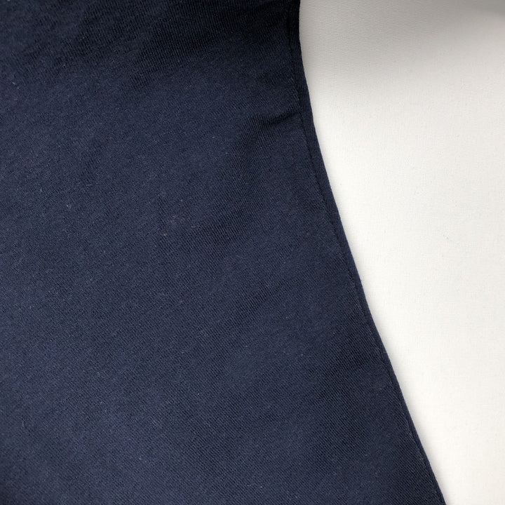 Ralph Lauren CHAPS Half-Zip Sweatshirt (Men's Size L) cotton navy blue type Vintage Second Hand