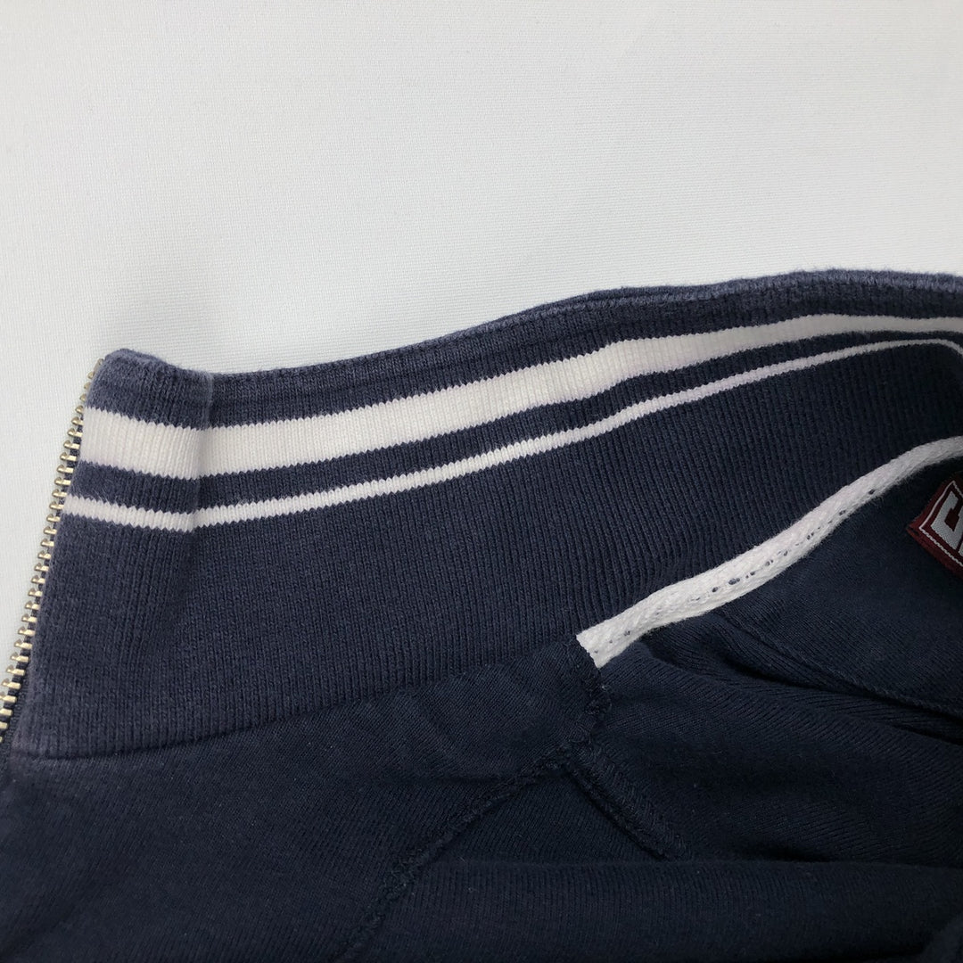 Ralph Lauren CHAPS Half-Zip Sweatshirt (Men's Size L) cotton navy blue type Vintage Second Hand