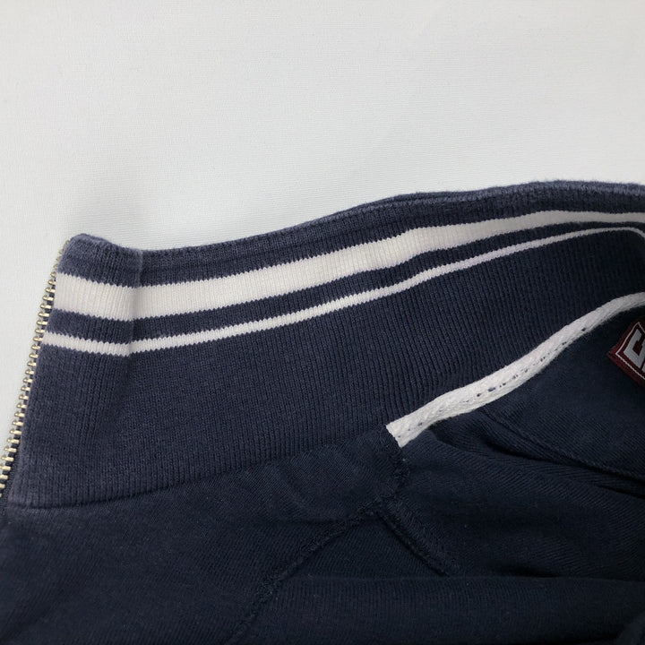 Ralph Lauren CHAPS Half-Zip Sweatshirt (Men's Size L) cotton navy blue type Vintage Second Hand