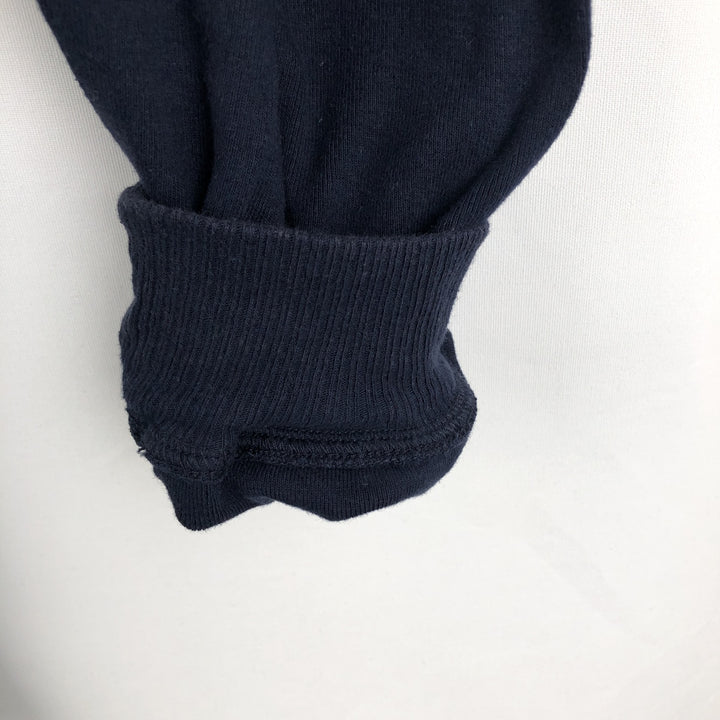 Ralph Lauren CHAPS Half-Zip Sweatshirt (Men's Size L) cotton navy blue type Vintage Second Hand