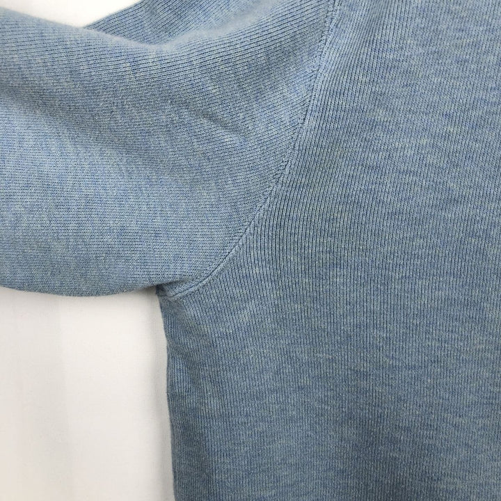 Ralph Lauren POLO by Ralph Lauren Half-Zip Sweatshirt, Men's Size L cotton Blue type light blue Vintage Second Hand