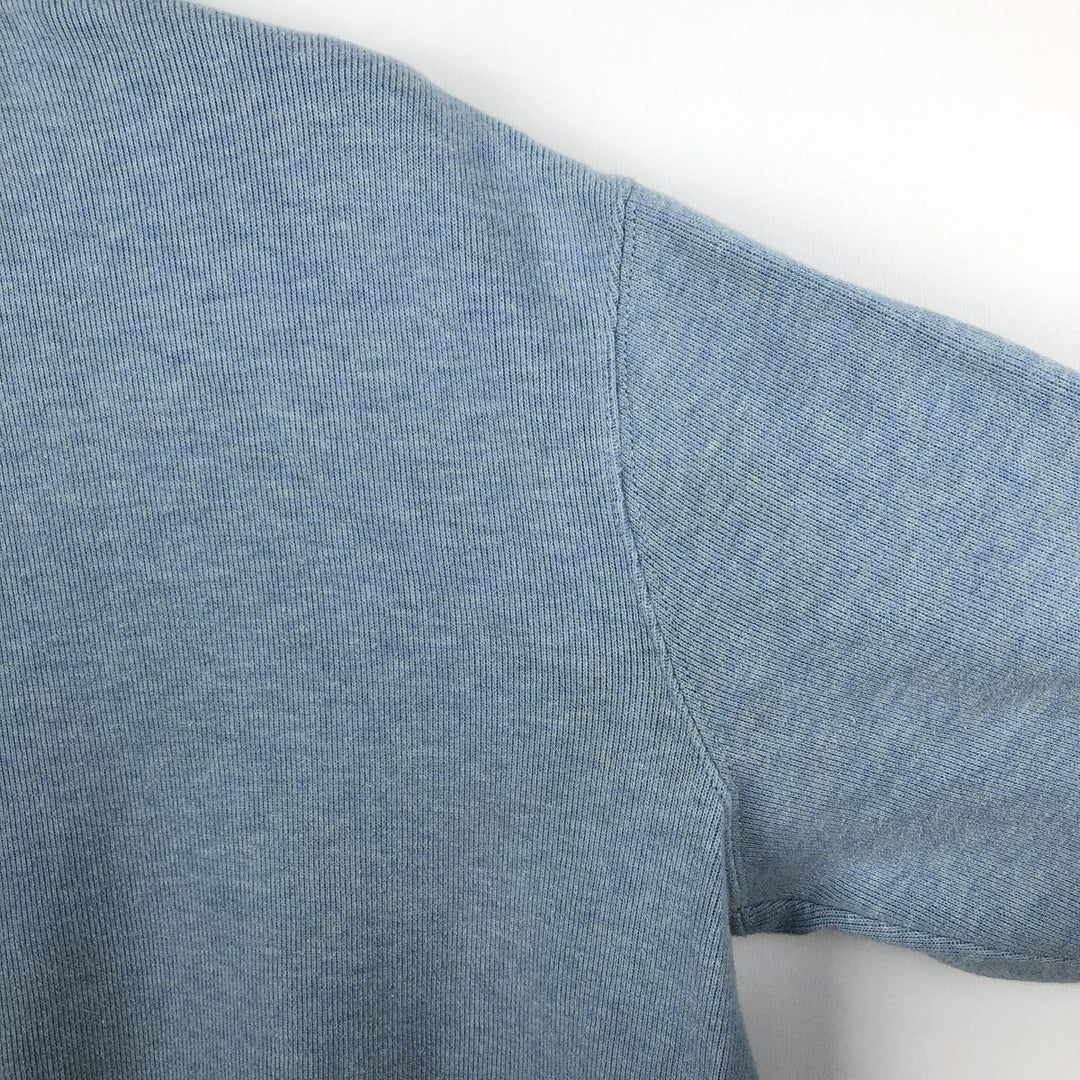 Ralph Lauren POLO by Ralph Lauren Half-Zip Sweatshirt, Men's Size L cotton Blue type light blue Vintage Second Hand
