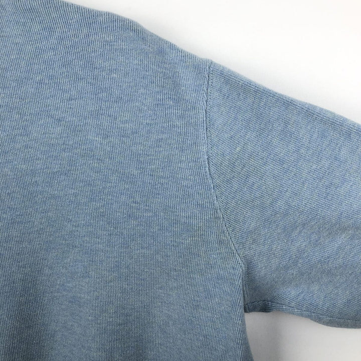 Ralph Lauren POLO by Ralph Lauren Half-Zip Sweatshirt, Men's Size L cotton Blue type light blue Vintage Second Hand