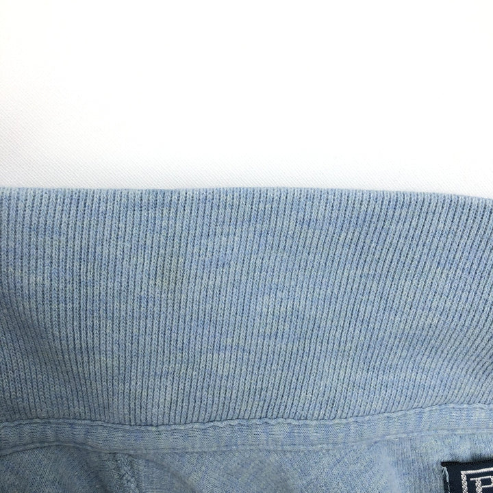 Ralph Lauren POLO by Ralph Lauren Half-Zip Sweatshirt, Men's Size L cotton Blue type light blue Vintage Second Hand