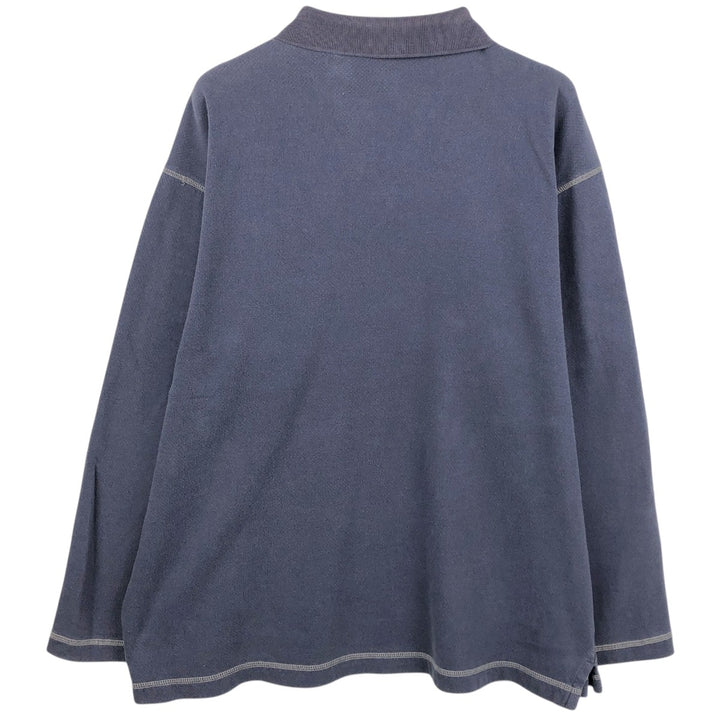 90'S GAP (Old GAP) Collared Half-Zip Sweatshirt, Men's Size XL (Equivalent), Vintage cotton navy blue type Vintage Second Hand