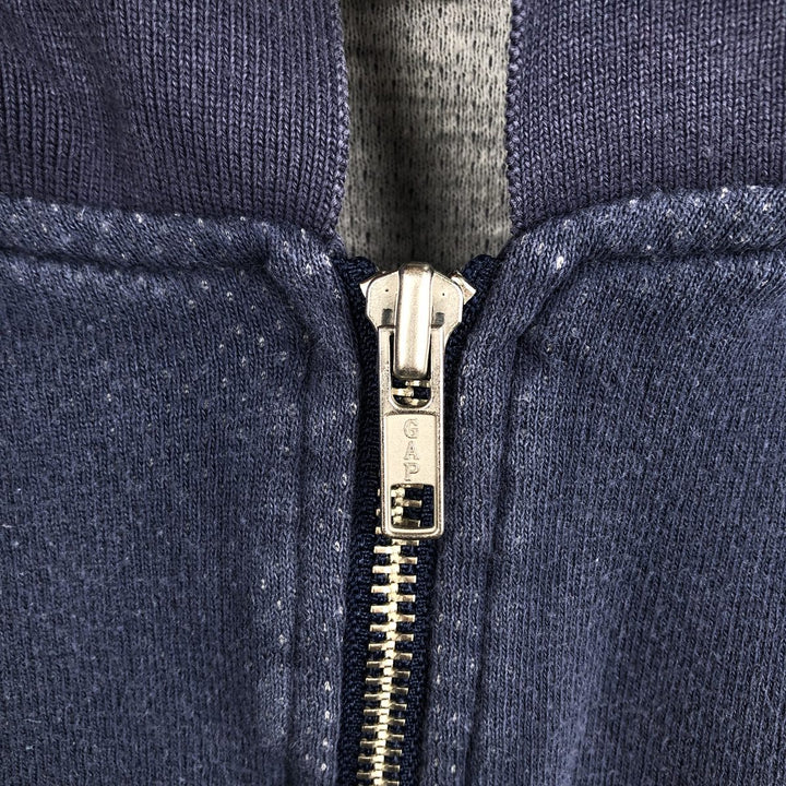 90'S GAP (Old GAP) Collared Half-Zip Sweatshirt, Men's Size XL (Equivalent), Vintage cotton navy blue type Vintage Second Hand