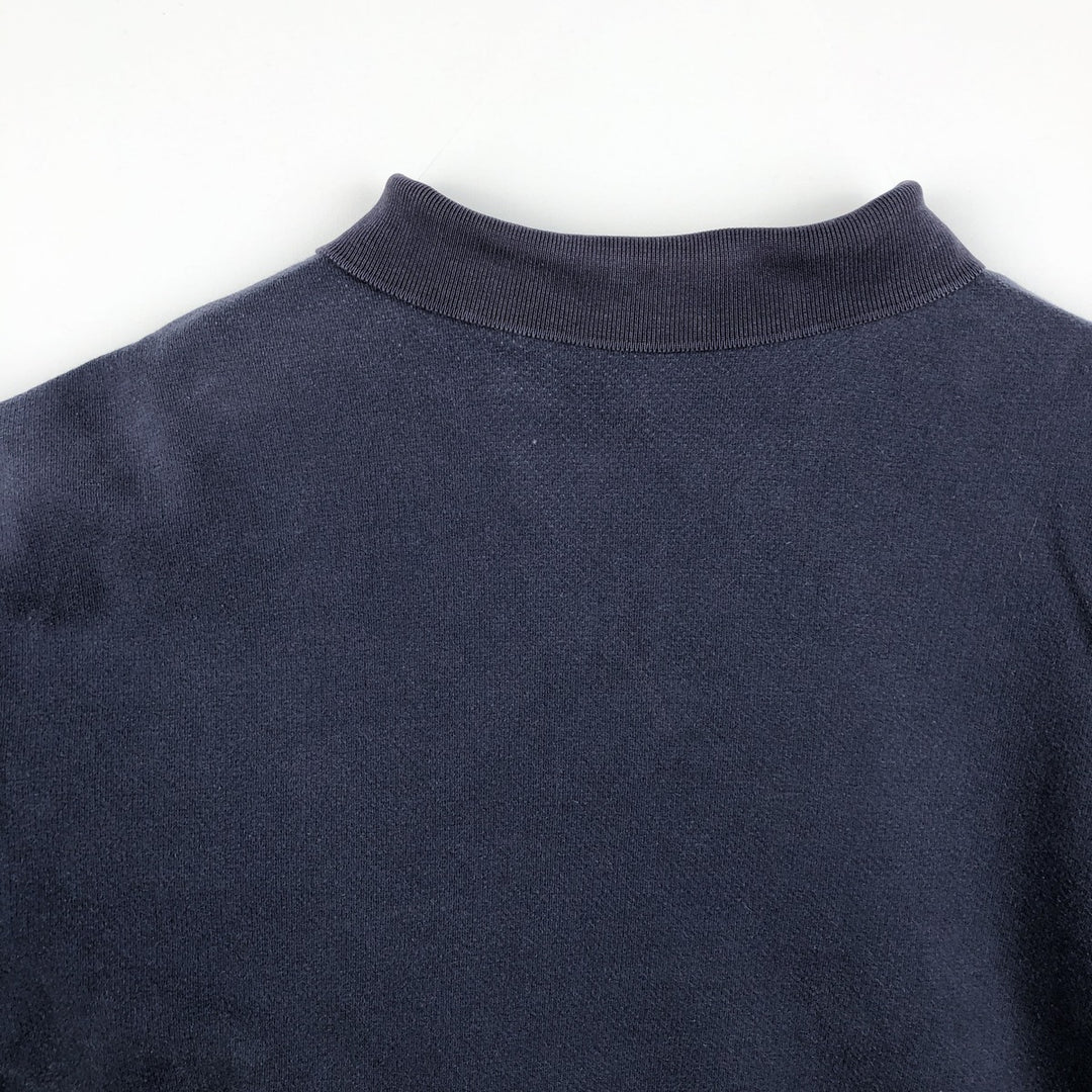 90'S GAP (Old GAP) Collared Half-Zip Sweatshirt, Men's Size XL (Equivalent), Vintage cotton navy blue type Vintage Second Hand