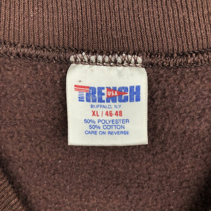 TRENCH NFL CLEVELAND BROWNS Cleveland Browns Sweatshirt, Made in USA, Men's XL equivalent, Vintage. polyester brown type Vintage Second Hand