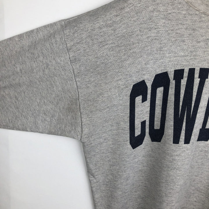 90'S Tultex NFL Dallas Cowboys Print Sweatshirt, Made in USA, Men's XL (approx.), Vintage cotton gray type Vintage Second Hand