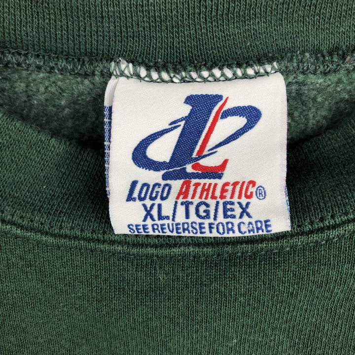 90'S JERSEYS NFL Green Bay Packers Print Sweatshirt, Made in USA, Men's XL equivalent, Vintage cotton green type Vintage Second Hand