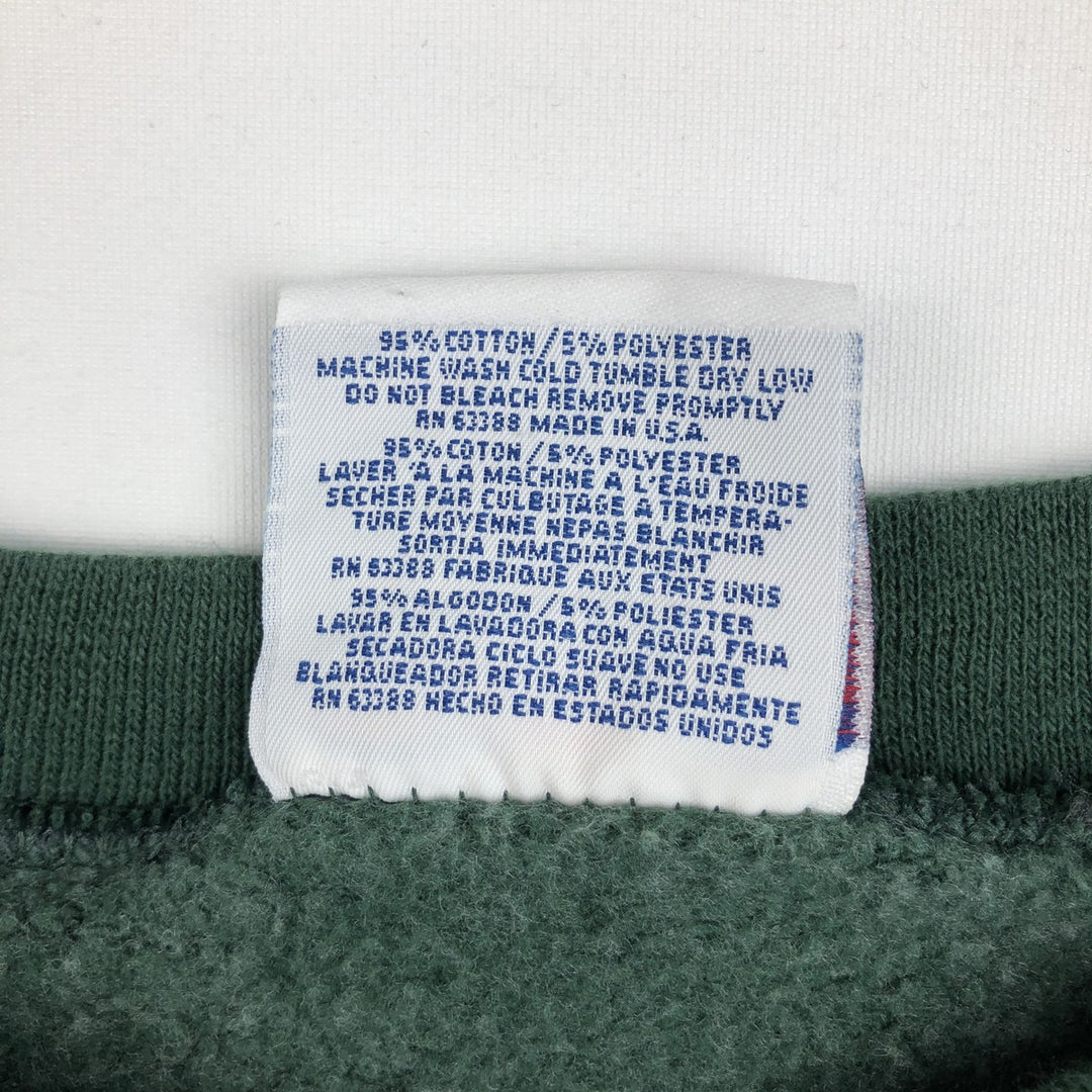 90'S JERSEYS NFL Green Bay Packers Print Sweatshirt, Made in USA, Men's XL equivalent, Vintage cotton green type Vintage Second Hand