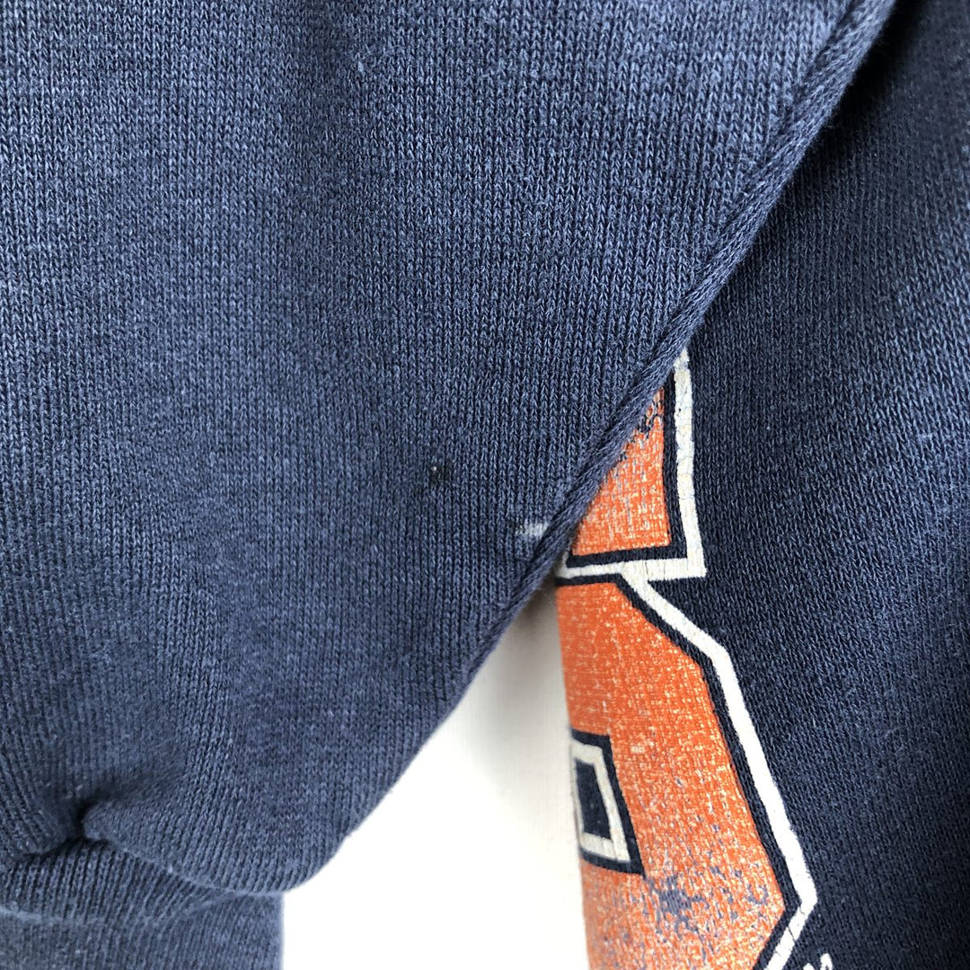 90'S TRENCH NFL Chicago Bears Print Sweatshirt, Made in USA, Men's Size L (Equivalent), Vintage polyester navy blue type Vintage Second Hand
