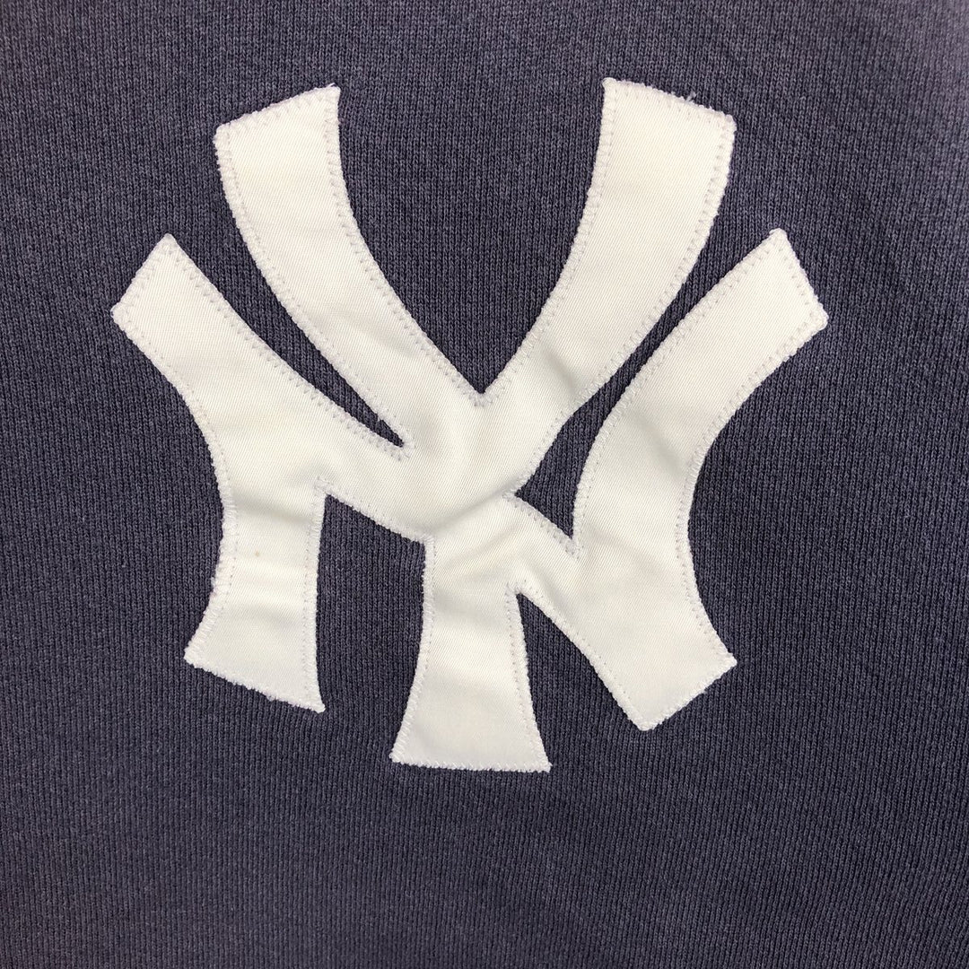 MLB New York Yankees sweatshirt, men's size L (approx.) unclear navy blue type Vintage Second Hand