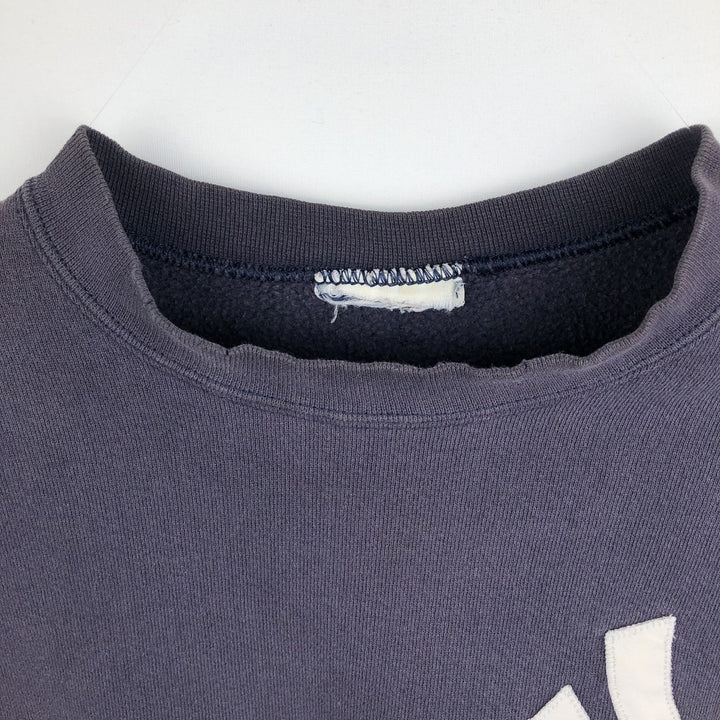 MLB New York Yankees sweatshirt, men's size L (approx.) unclear navy blue type Vintage Second Hand