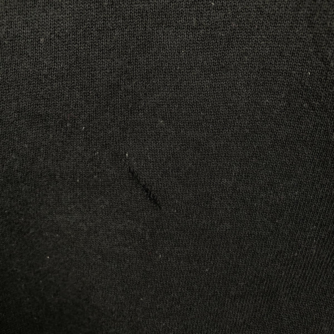80'S Hanes Blue Tag Message Print Sweatshirt, Made in USA, Men's Size L (approx.), Vintage cotton black type Vintage Second Hand